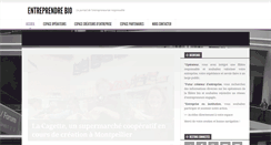 Desktop Screenshot of entreprendrebio.com
